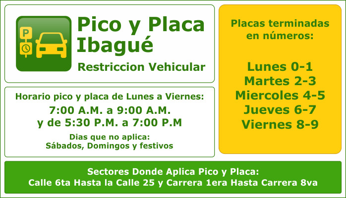 Pico y Placa Ibagué